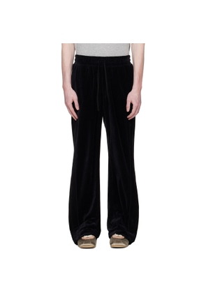 Commission Black Shift Velvet Track Pants