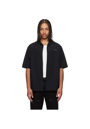 Off-White Black Metal Arrow Poplin Bowling Shirt
