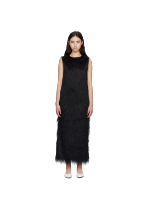Loulou de Saison Black TIWA Fringed Maxi Dress
