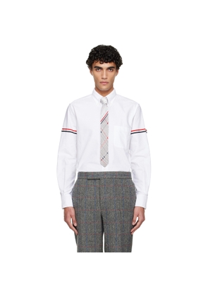Thom Browne White Oxford Armbands Classic Shirt