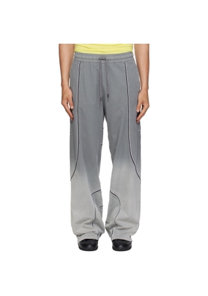Off-White Gray Garment Dye Slouchy Track Pants