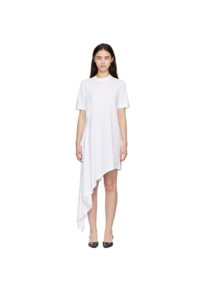 Loulou de Saison White IGARI Asymmetric T-shirt Midi Dress