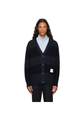 Thom Browne Navy 4-Bar Cardigan