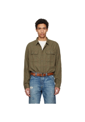 RRL Khaki Grayson WS Sport Shirt