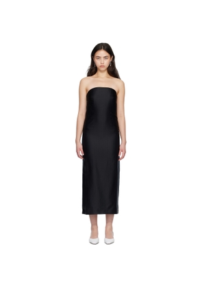 Loulou de Saison Black GIULIA Bustier Midi Dress
