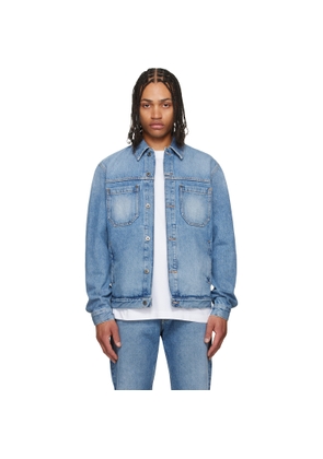 Off-White Blue Half Arrow Denim Skate Jacket