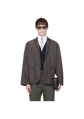 Thom Browne Gray Packable Flap Pocket Blazer
