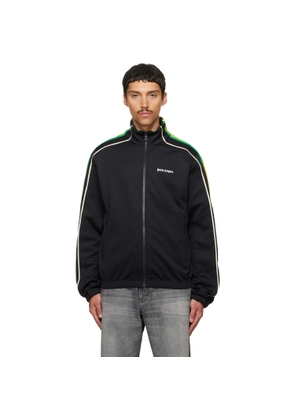 Palm Angels Black Classic Logo Vintage Track Jacket