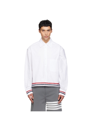 Thom Browne White RWB Rugby Oxford Shirt
