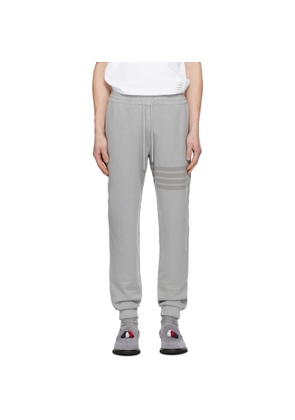 Thom Browne Gray Overdyed Solid Loopback 4 Bar Sweatpants