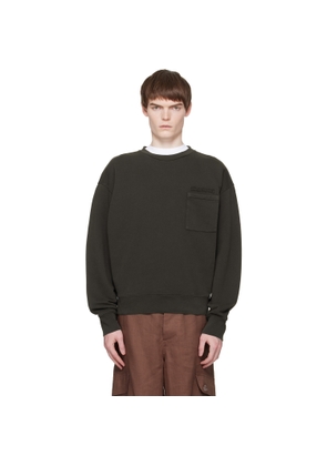 Marni Brown Cotton Marni Patches Sweatshirt