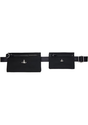 Vivienne Westwood Black Double Pouch Belt