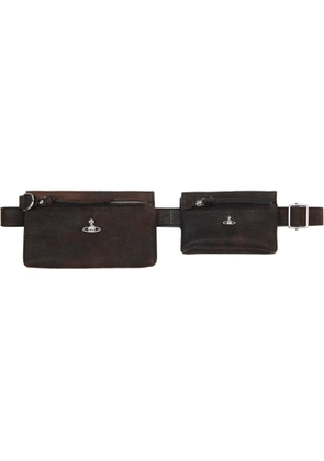 Vivienne Westwood Brown Double Pouch Belt