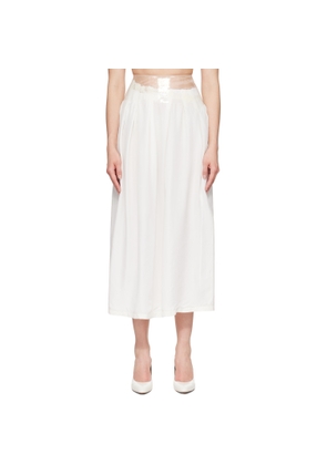 Maison Margiela Off-White Taped Midi Skirt