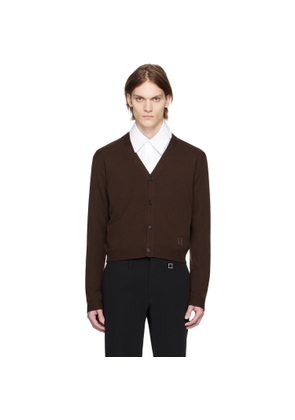 WOOYOUNGMI Brown Cropped Cardigan