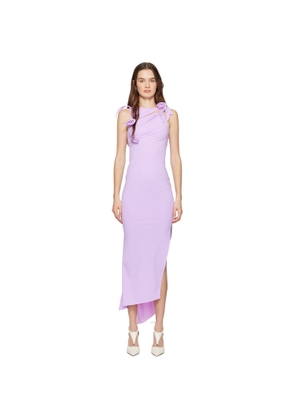 Coperni Purple Flower Maxi Dress