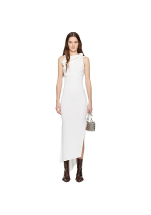 Coperni White Flower Maxi Dress