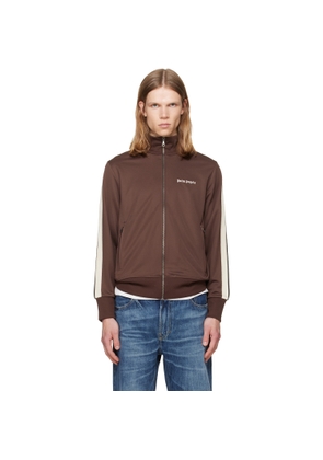 Palm Angels Brown Classic Logo Track Jacket