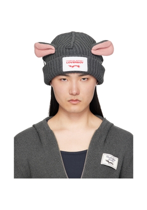 Charles Jeffrey LOVERBOY Gray Chunky Rat Beanie