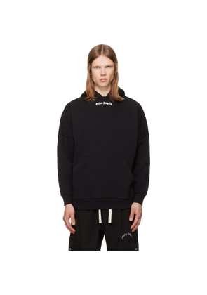 Palm Angels Black Classic Logo Over Hoodie
