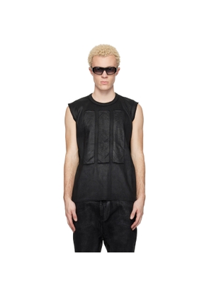 DET BLEV SENT Black Waxed Locust Tank Top
