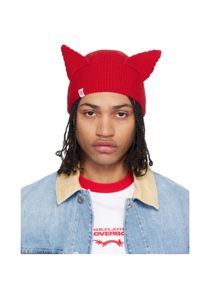 Charles Jeffrey LOVERBOY Red Ears Rib Beanie