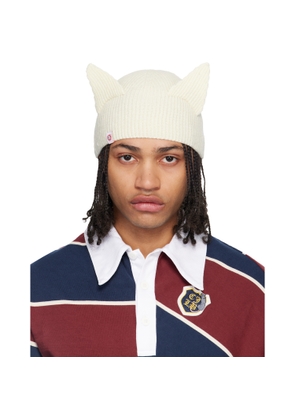 Charles Jeffrey LOVERBOY Off-White Ears Rib Beanie