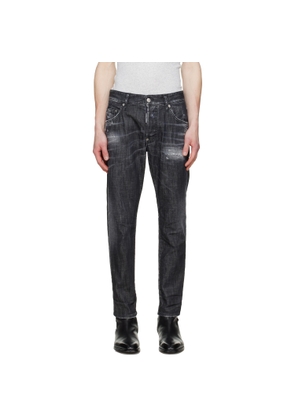 Dsquared2 Black Distressed Stretch Jeans