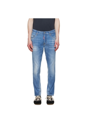 Dsquared2 Blue Light Wash Skater Jeans