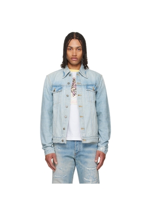 COÛT DE LA LIBERTÉ Blue Johnny Vintage DBL Dip Denim Trucker Jacket
