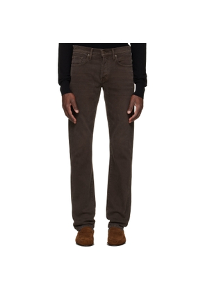 TOM FORD Brown Western Cord Straight Fit Jeans