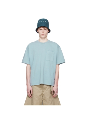 Marni Blue Cotton 'Marni Patches' T-shirt