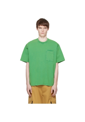 Marni Green Cotton 'Marni Patches' T-shirt