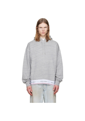 Dsquared2 Gray Dsquared2 Tape Relax Fit Hoodie