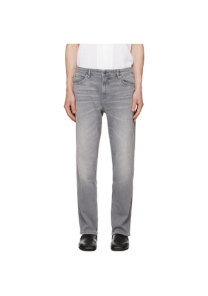 BOSS Gray Maine Regular-Fit Comfort-Stretch Jeans