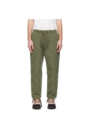 South2 West8 Khaki String Slack Trousers