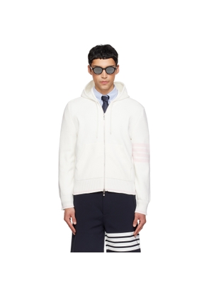 Thom Browne Off-White Milano Stitch Zip Hoodie