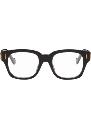 LOEWE Black Anagram Logo Rectangle Glasses