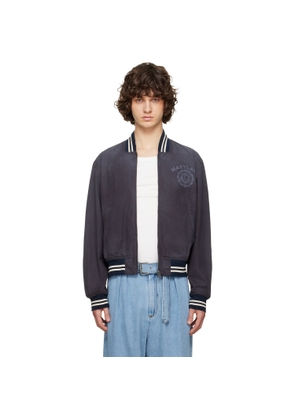 Maison Margiela Black Varsity Caban Jacket