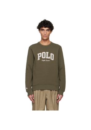 Polo Ralph Lauren Khaki Logo Fleece Sweatshirt