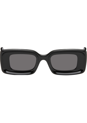 LOEWE Black Rectangular Sunglasses