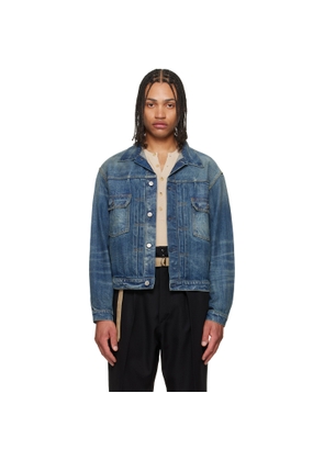 Maison Margiela Blue 'Sportsjacket' Denim Jacket
