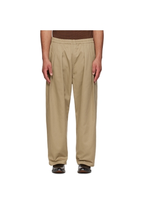 Maison Margiela Beige Dropped-Rise Trousers