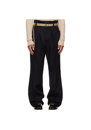 Maison Margiela Black Wool Trousers