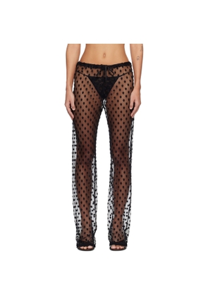 Dries Van Noten Black Elasticated Trousers