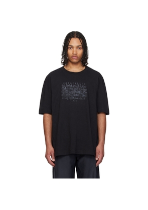 Maison Margiela Black Cotton Numerical T-shirt