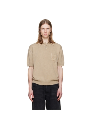 Dsquared2 Beige 'Dsquared2 Signature' Short Sleeves Polo