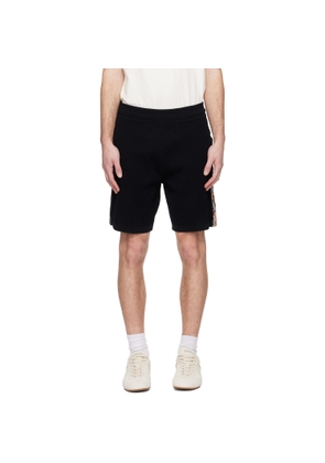 Burberry Black Check Trim Shorts