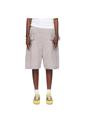 Dries Van Noten Multicolor Ruffled Shorts