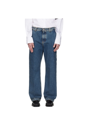 Ferragamo Blue Workwear Jeans